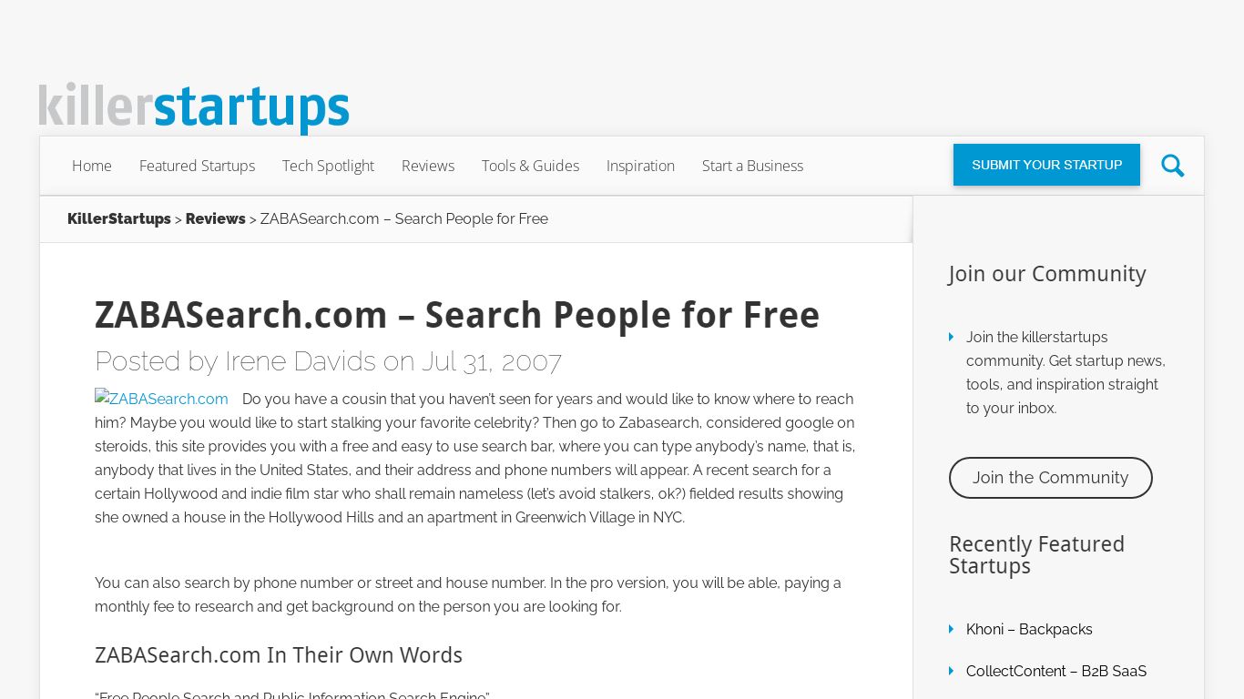 ZABASearch.com - Search People for Free | Visit zabasearch.com